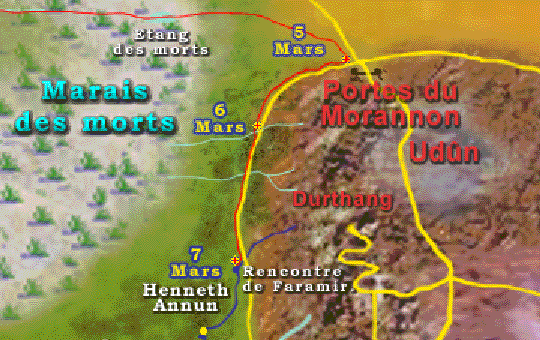 des Portes du Morannon au refuge d'Henneth Annun